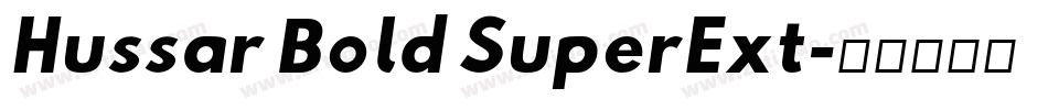 Hussar Bold SuperExt字体转换